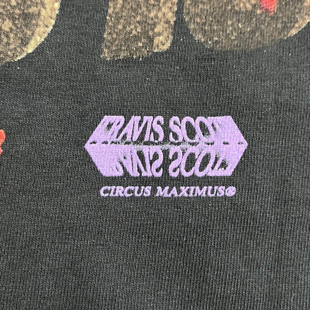 Travis Scott Utopia World Tour T-Shirt Mens L Black Graphic Delresto Echoes 2024 - Picture 13 of 15